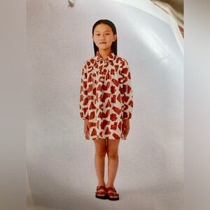 NWT Girls 8 Casual Dress - Ivory with burnt orange